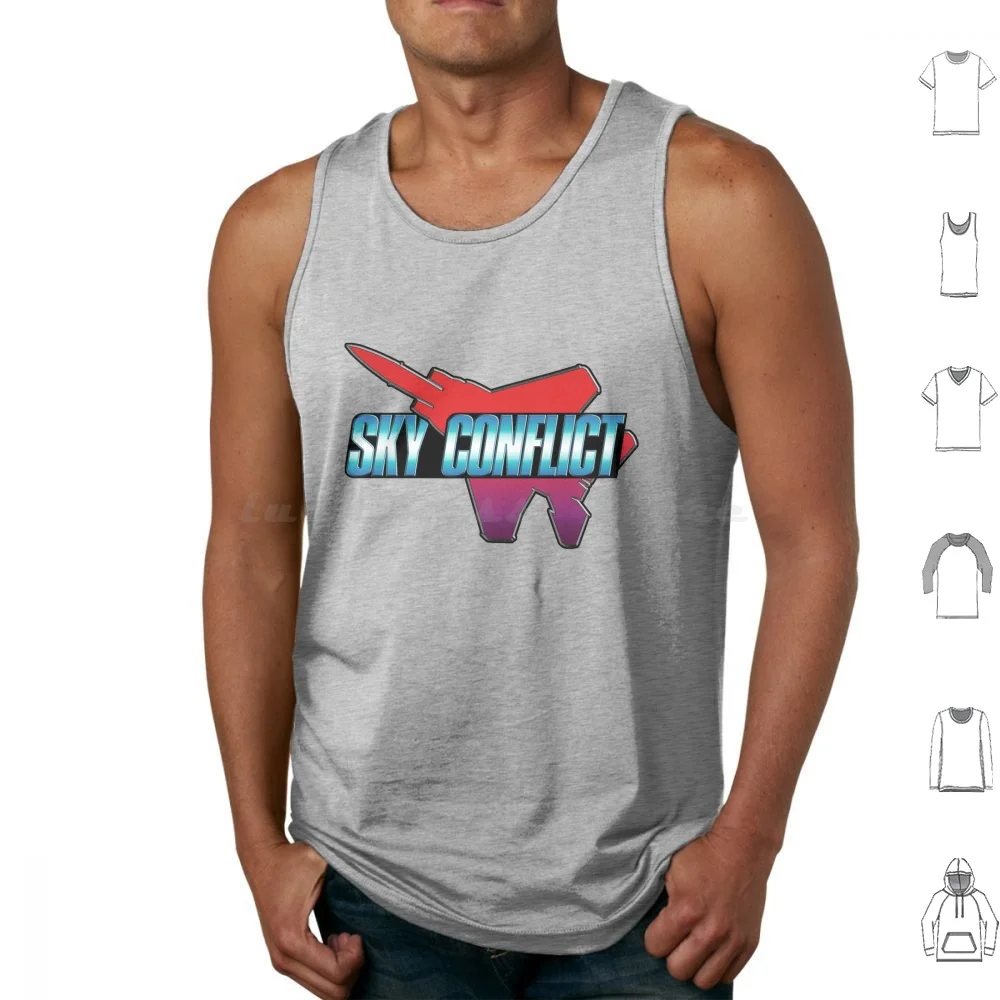 

Sky Conflict Tank Tops Vest Sleeveless Sky Conflict Air Combat Ace Combat Air Sim Air Simulator Games Namco Fighter