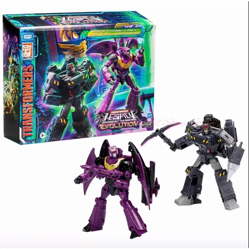 【En stock】 Jouets transformables Hasbro Legacy Evolution Series Rise of Tyranny, ensemble pour deux joueurs, jouets Miner Megatron et Senator Ratbat