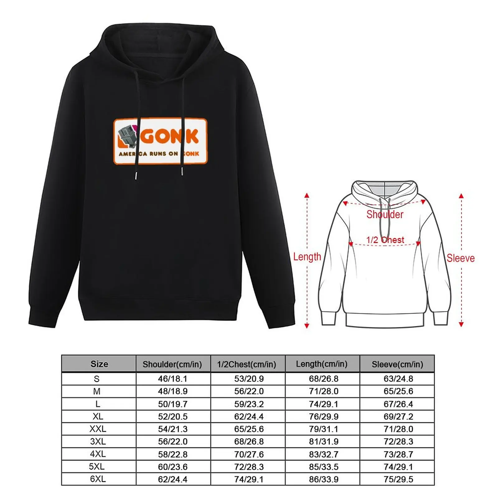 Gonk Droid Dunkin Pullover Hoodie mens designer clothes autumn clothes blouse aesthetic clothing hoodie graphic