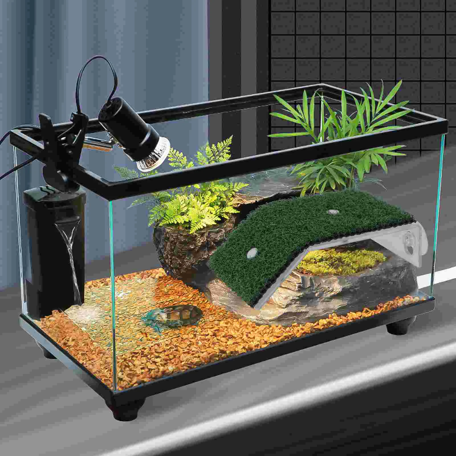 Turtle Floating Platform Fish Tank Prop Reptile Ladder Decor Container Basking Landscaping Pp Plastic Climbing Aquarium