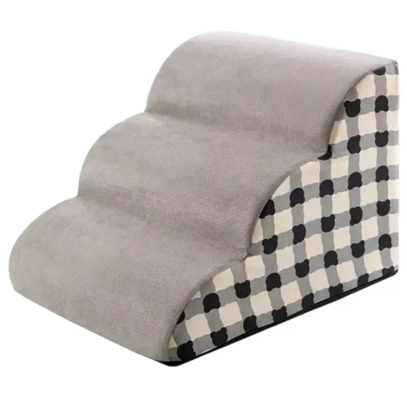 

ABZL High Density Foam Dog Stairs-Booteely Non-Slip Pet Steps For Small Dogs-Fits For Sofa And Bed B