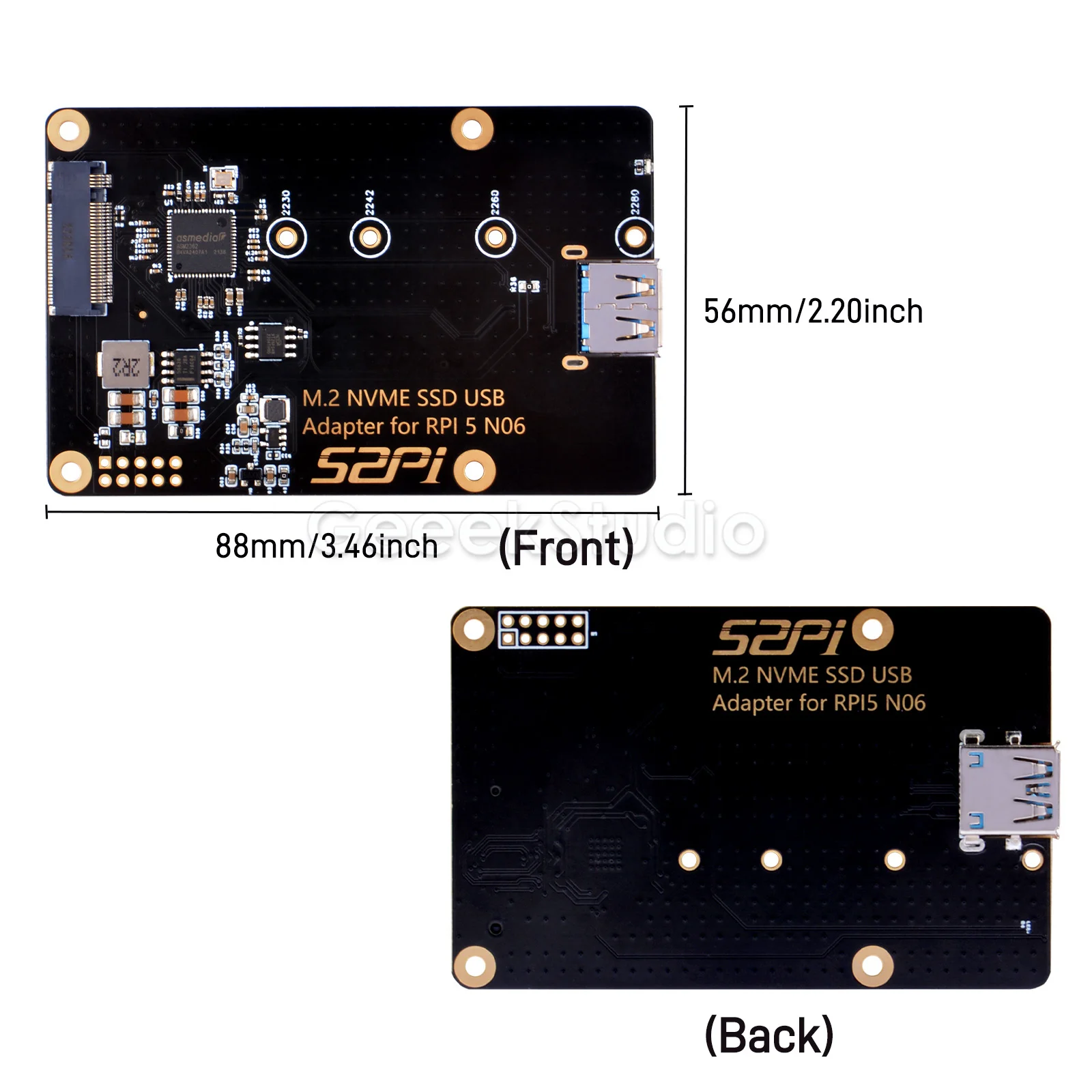 Adaptador USB M.2 NVMe para Raspberry Pi 5 – SSD Compatible - imagen 5