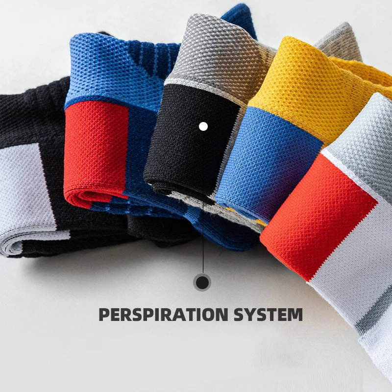 Calcetines deportivos para hombre, medias gruesas con absorción de golpes, transpirables, para correr, baloncesto