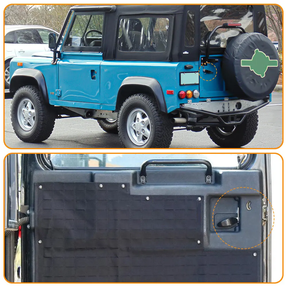 مجموعة قفل آلية مزلاج الباب الخلفي لملحقات لاند روفر ديفندر 1987-2016 395037/38 3955037/38