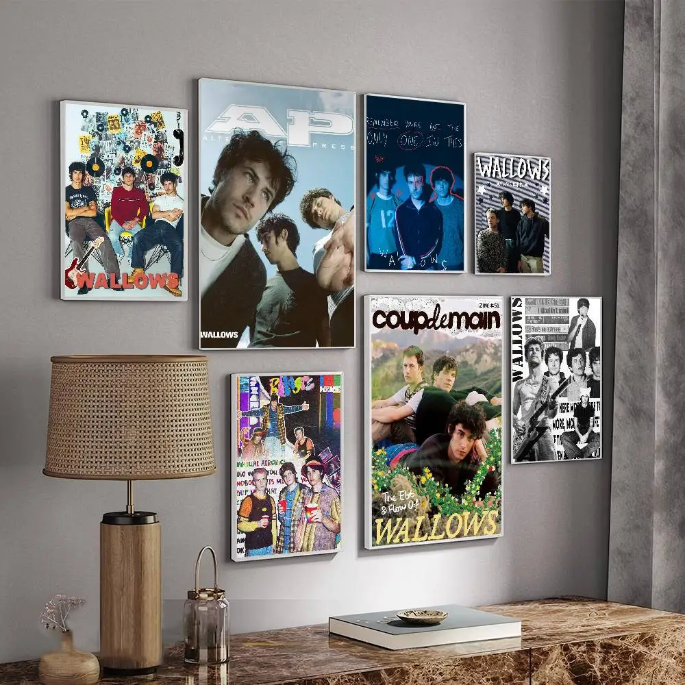 Wallows Band Music DIY Sticky Poster Fancy Wall Sticker for Living Room Bar Decoration Wall Decor