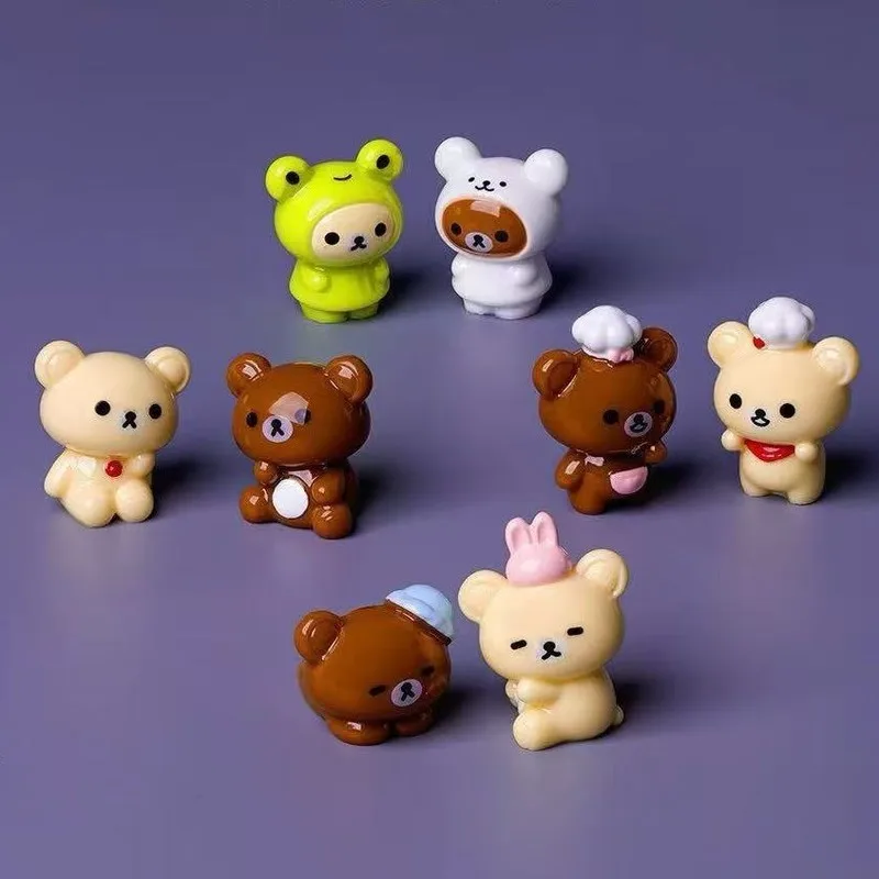 Butter Bear  Cute Cartoon Bear Figurine Desktop Ornament Handmade Toy Home Decor Birthday Gift For Adults