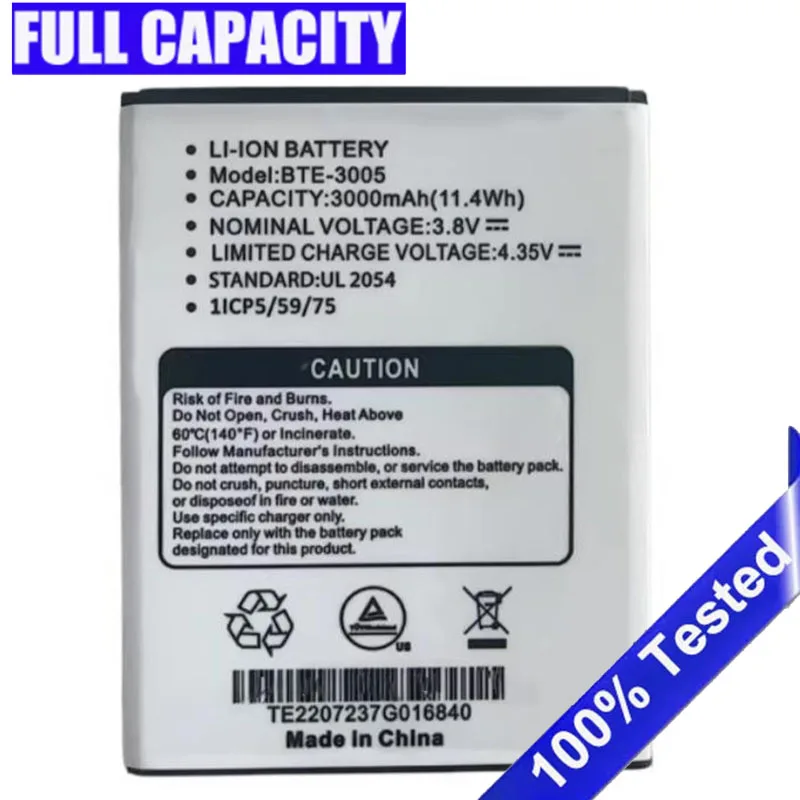 New Battery For Moxee M2160 MH-T6000 BTE-3005 3000mAh Batteries