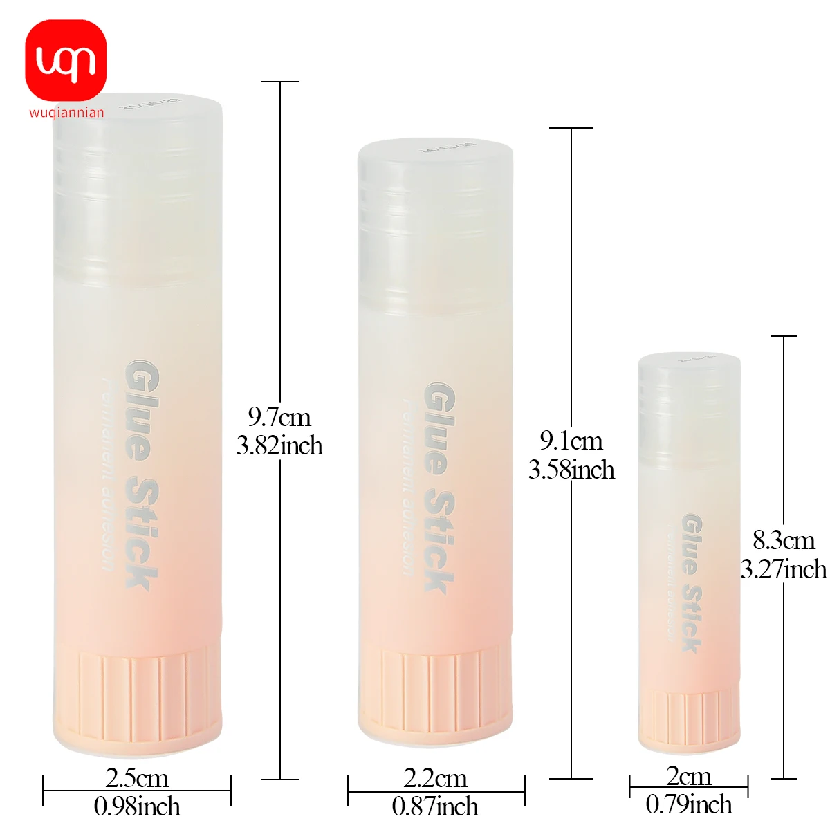 WQN- 3/6PCS Fluorescent Adhesive Solid Stick PVA, Formaldehyde-Free, Washable, High Viscosity, Strong For School And Office Use