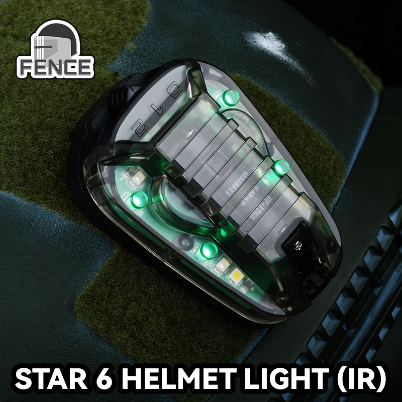 HEL STAR 6 GEN3 Airsoft Helmet Light Blue Green Red Signal IR Strobe Waterproof Flash LAMP tactical gear Accessories NGAL PEQ