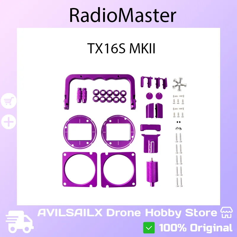 RadioMaster TX16S MKII CNC Metal Button Set with Lower Plate V4.0 Hall Gimbal RC Drone Upgrade Parts