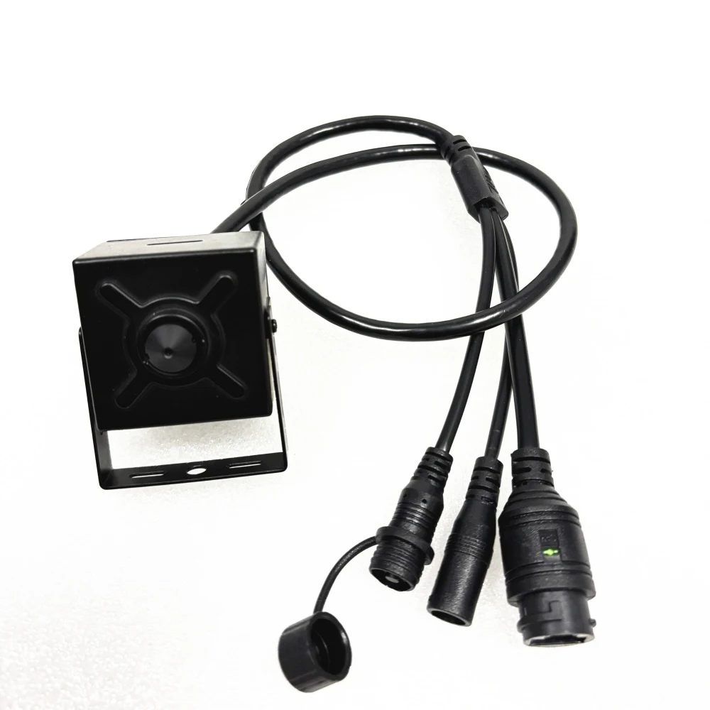 Registrazione su scheda SD Telecamera IP con foro stenopeico Max.128G Audio Riconoscimento facciale Rilevazione movimento Grandangolo Quadrato Icsee