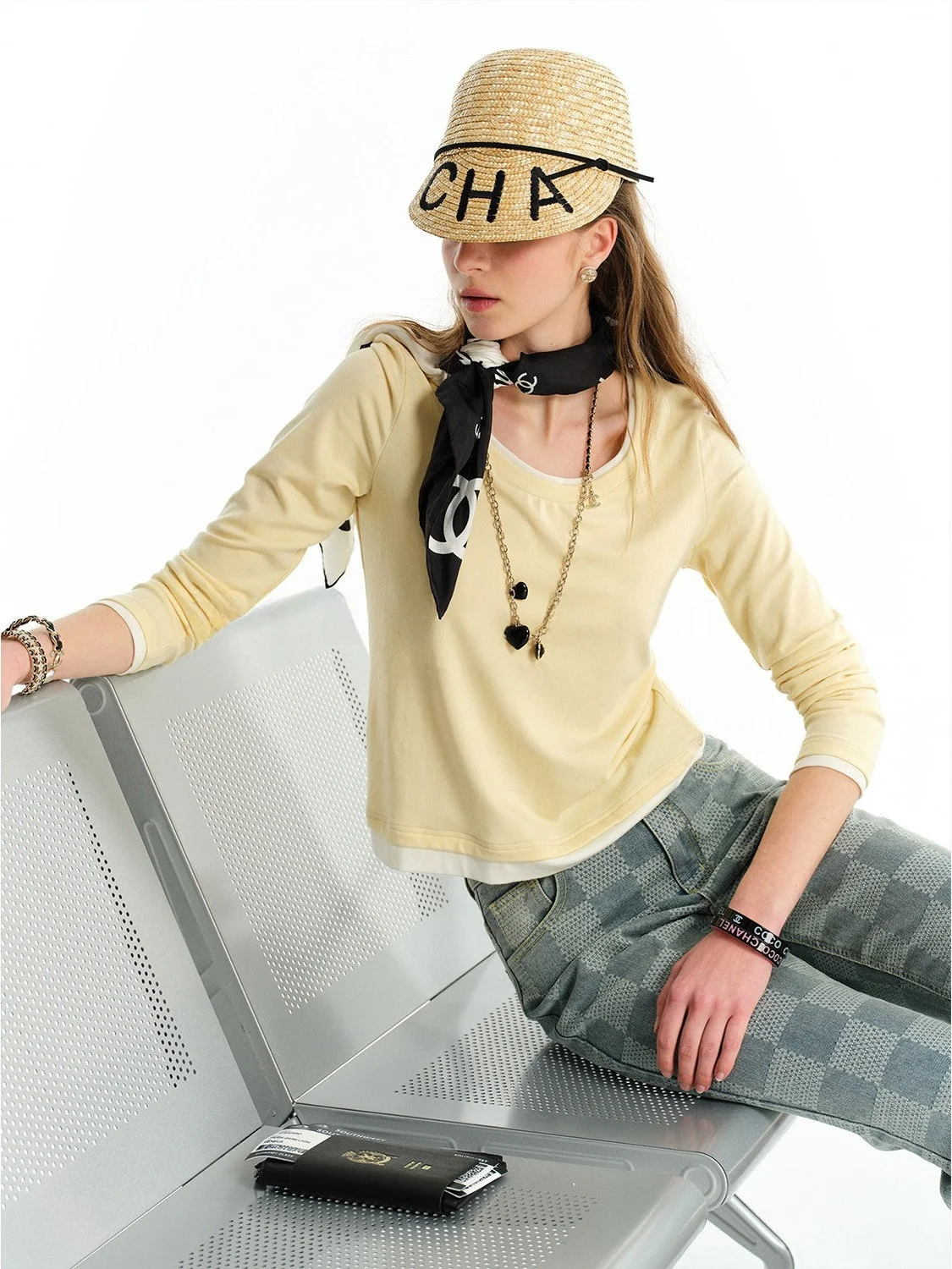 

Blanini Women's Slim Fit U-Ne T-irt Wool Blend Long Sve Casual Sle Breathable Comfortable Soft Versatile Fake Two-...