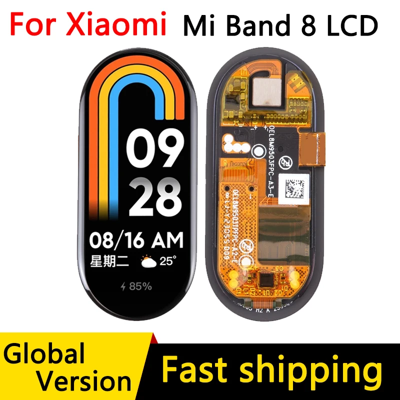 New For Xiaomi Mi Band 8 Smart Bracelet LCD Display Touch Screen Digitizer For mi Band8 Display Replacement Repair Parts