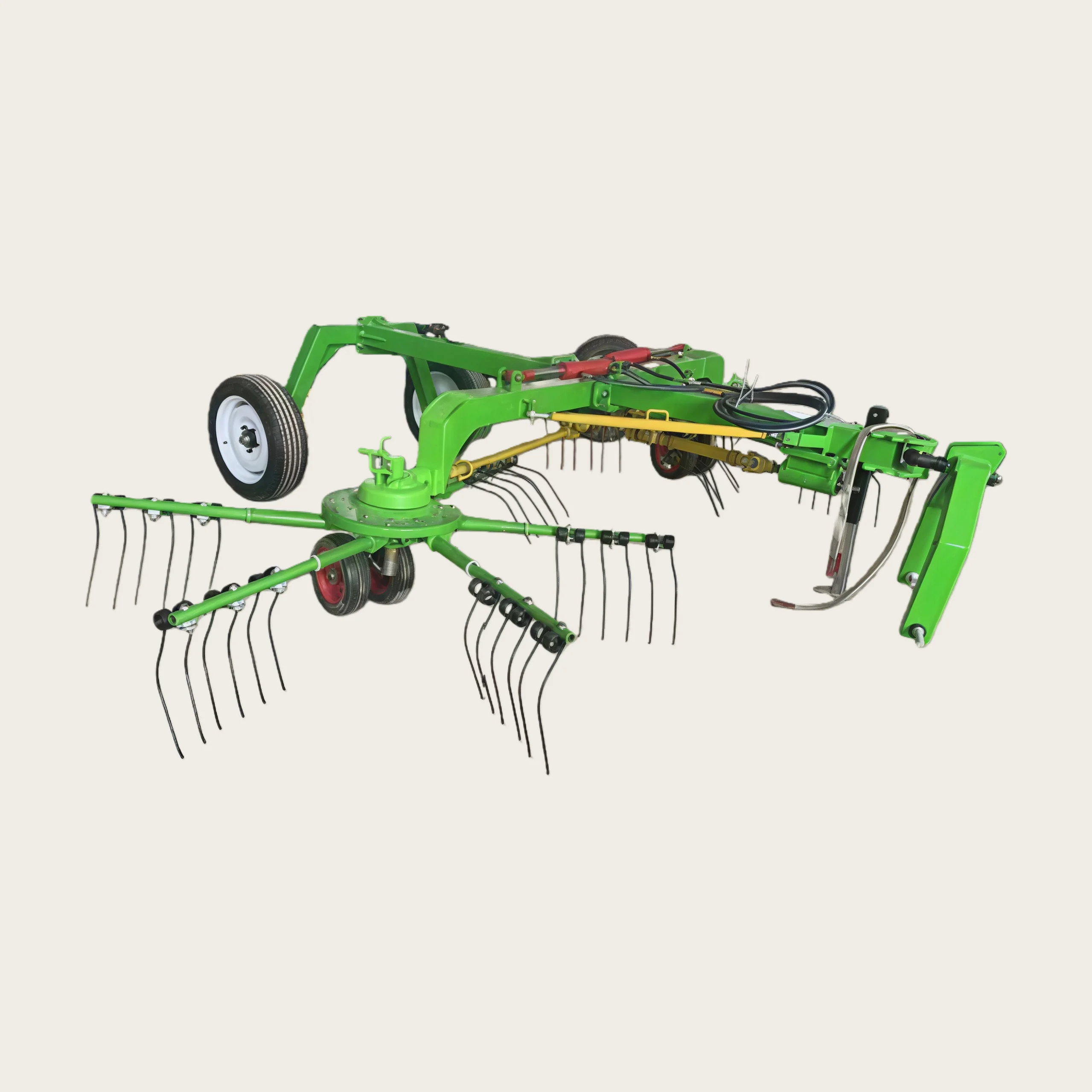 Farm Equipment Tractor 3 Point Hitch 9LX-5.0 hay Tedder Rake Machine with Doule Disc