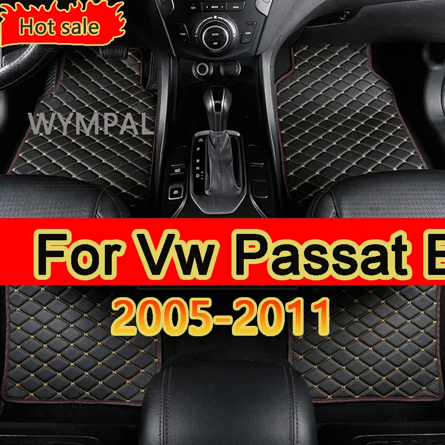 Custom Car Floor Mats for VW Vw Passat B6 2005-2011 Year Eco-friendly Leather Car Accessories Interior Details