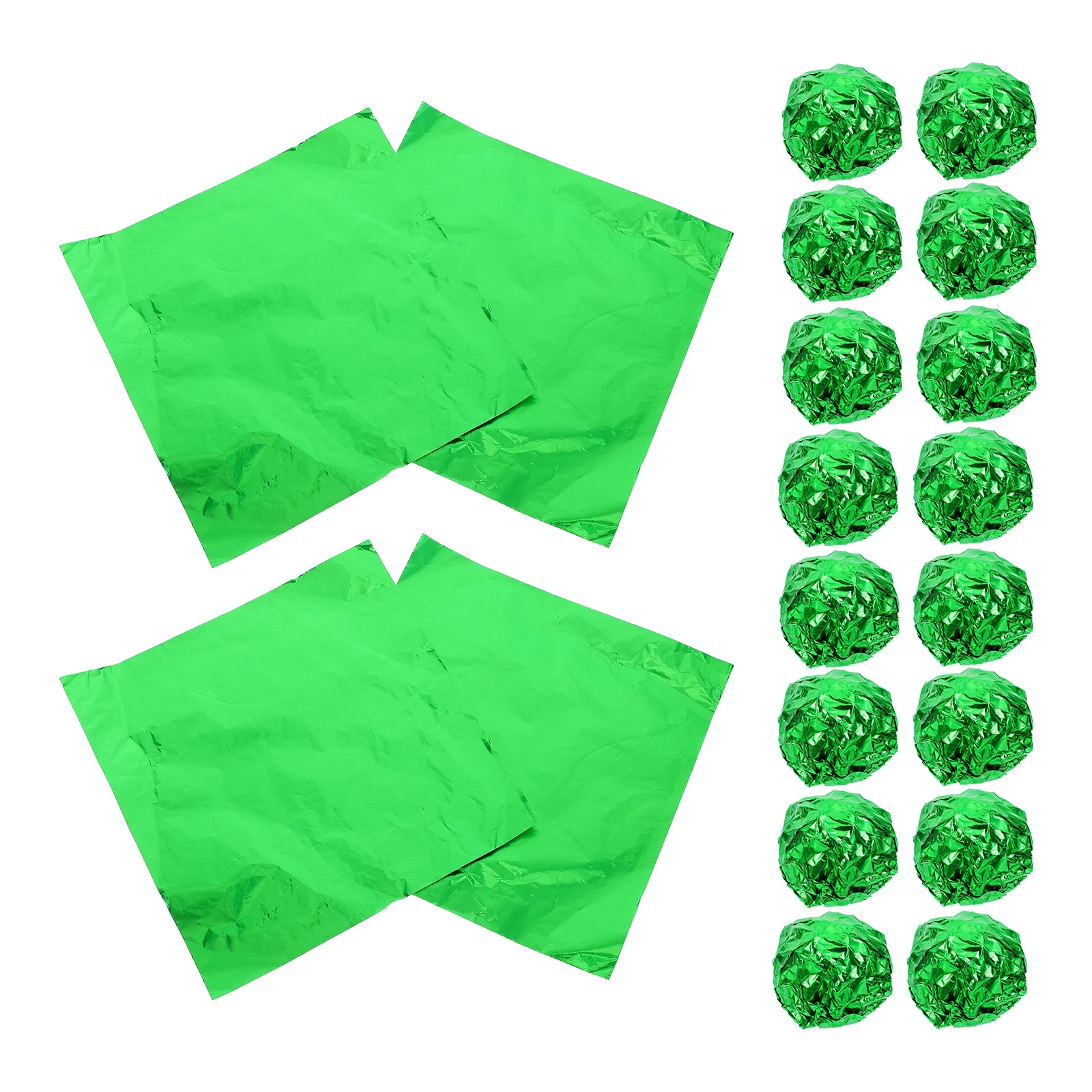 

100 Pcs Chocolate Tea Packing Foil Candy Wrapper Aluminum Home Shop Packaging BBQ Tin Paper