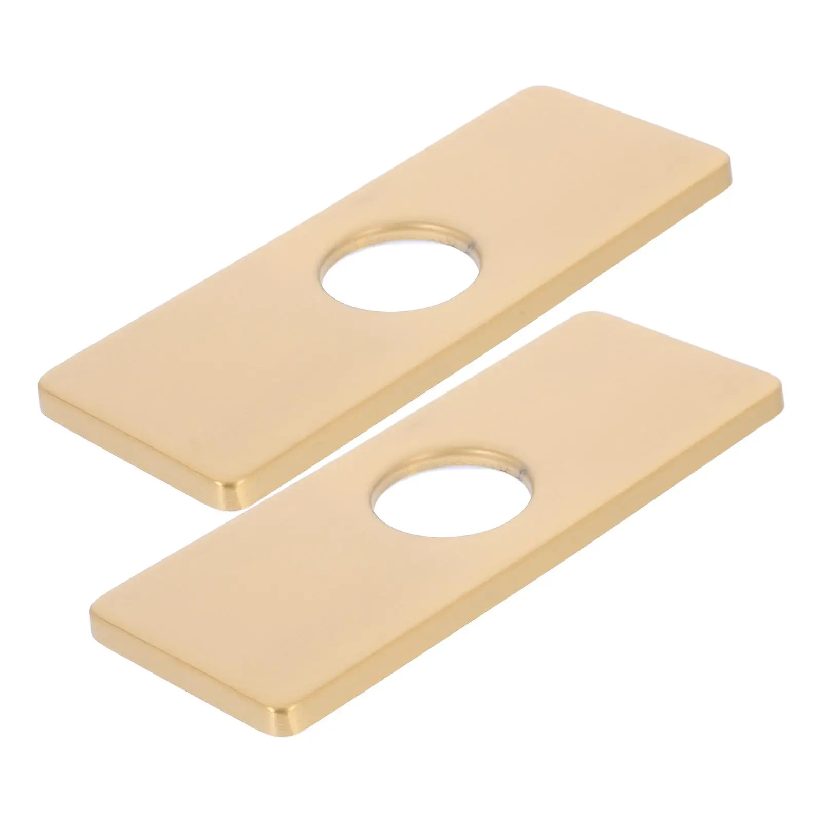 

2pcs Faucet Decorative Base Plate Durable Shower Flange Covers Kitchen Sink Hole Covers Water Pipe Flange Deck Plates