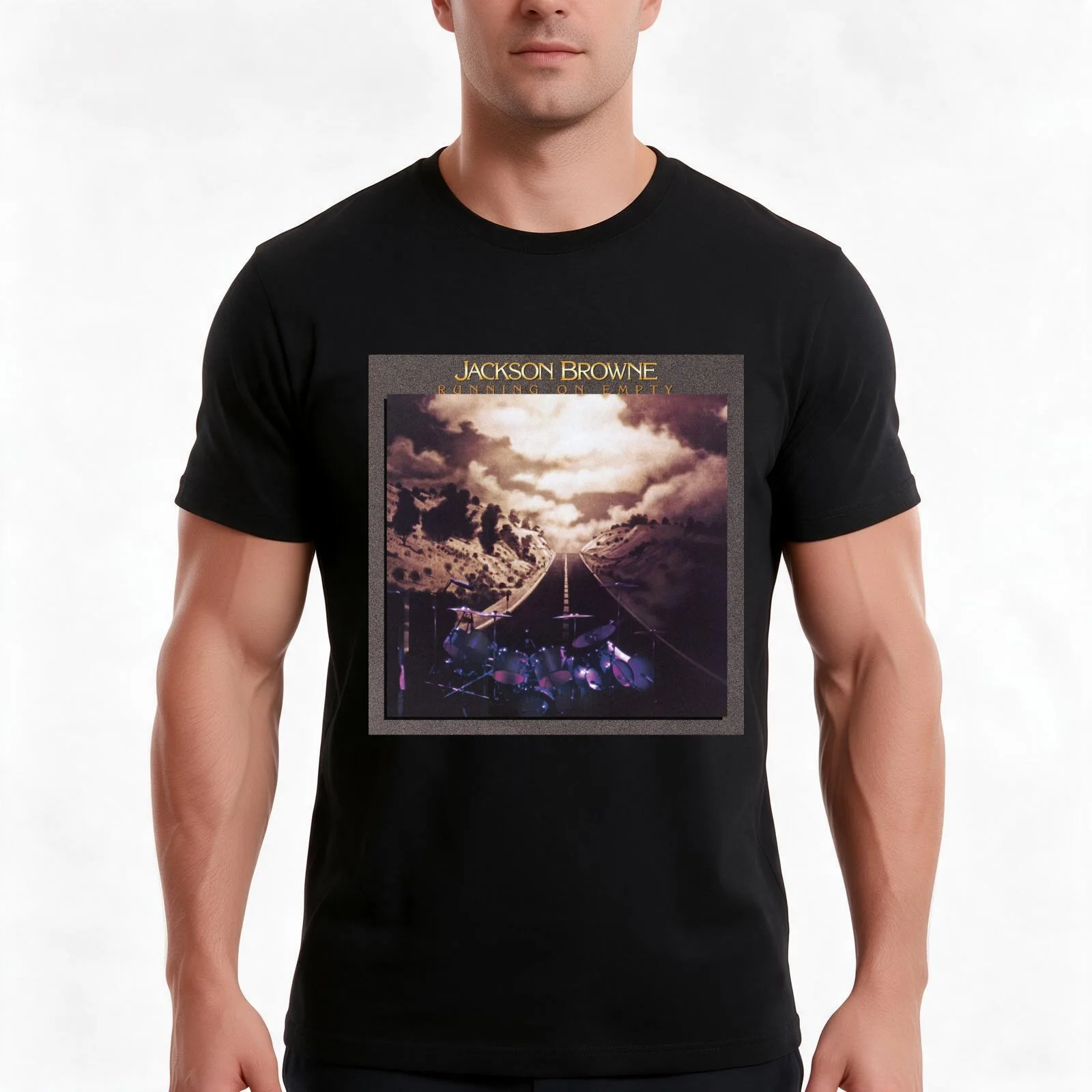 Running on empty T-Shirt, Summer Casual Cotton Tee, Oversized Streetwear Tops, Vintage Graphic Print, Loose Fit Short Sleeve