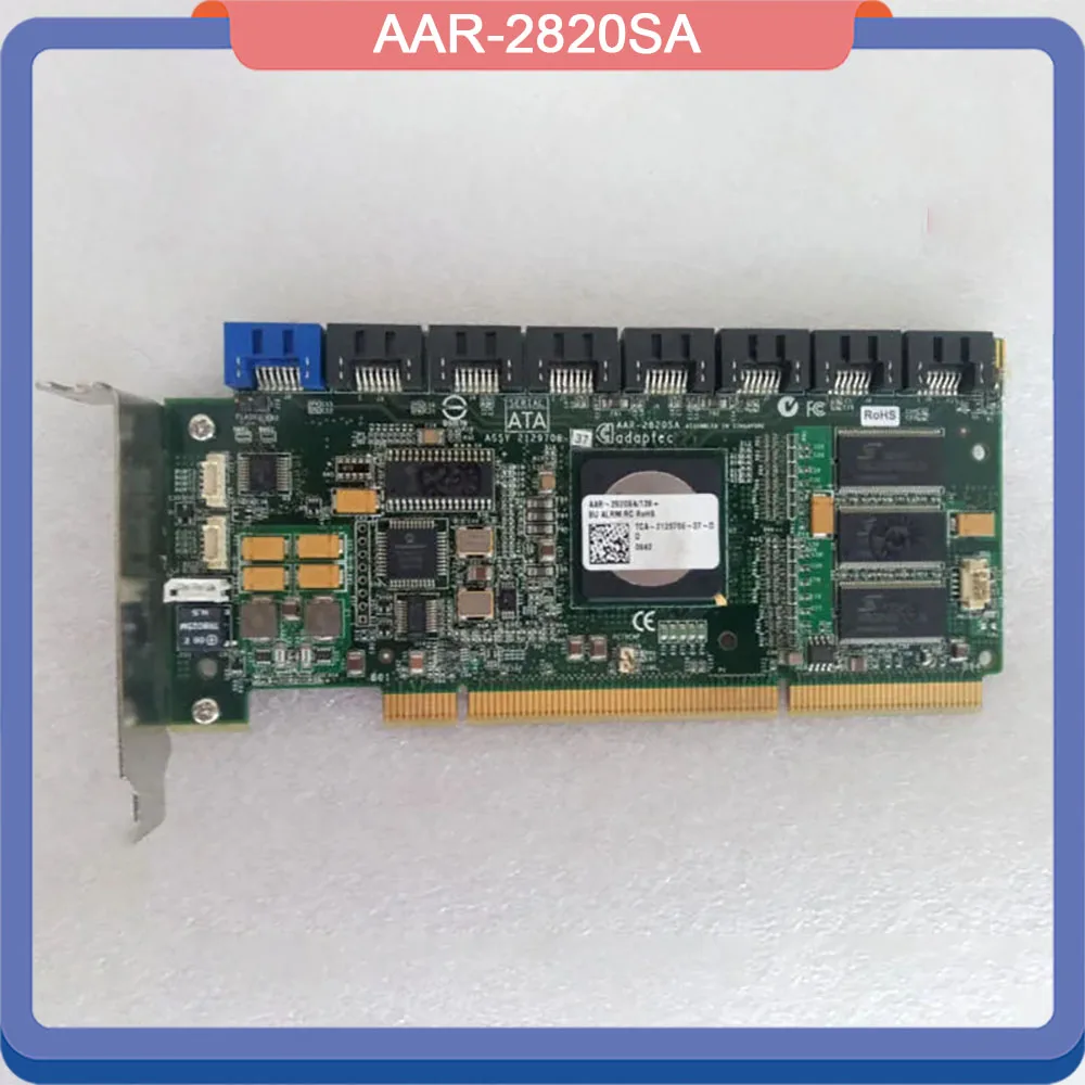 AAR-2820SA Original For Adaptec 128M 8-port SATA Array Card Before Shipment Perfect Test