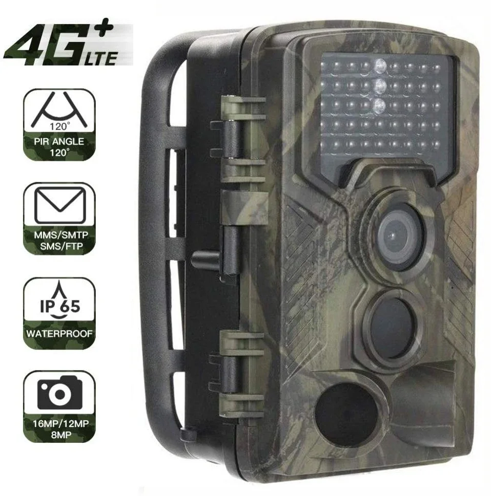 HC-800LTE 4G 16MP 1080P HD Trail Camera HC-800G/M MMS SMTP Outdoor Wildlife Camera, Waterproof IP65 Night Vision Hunting  Camera