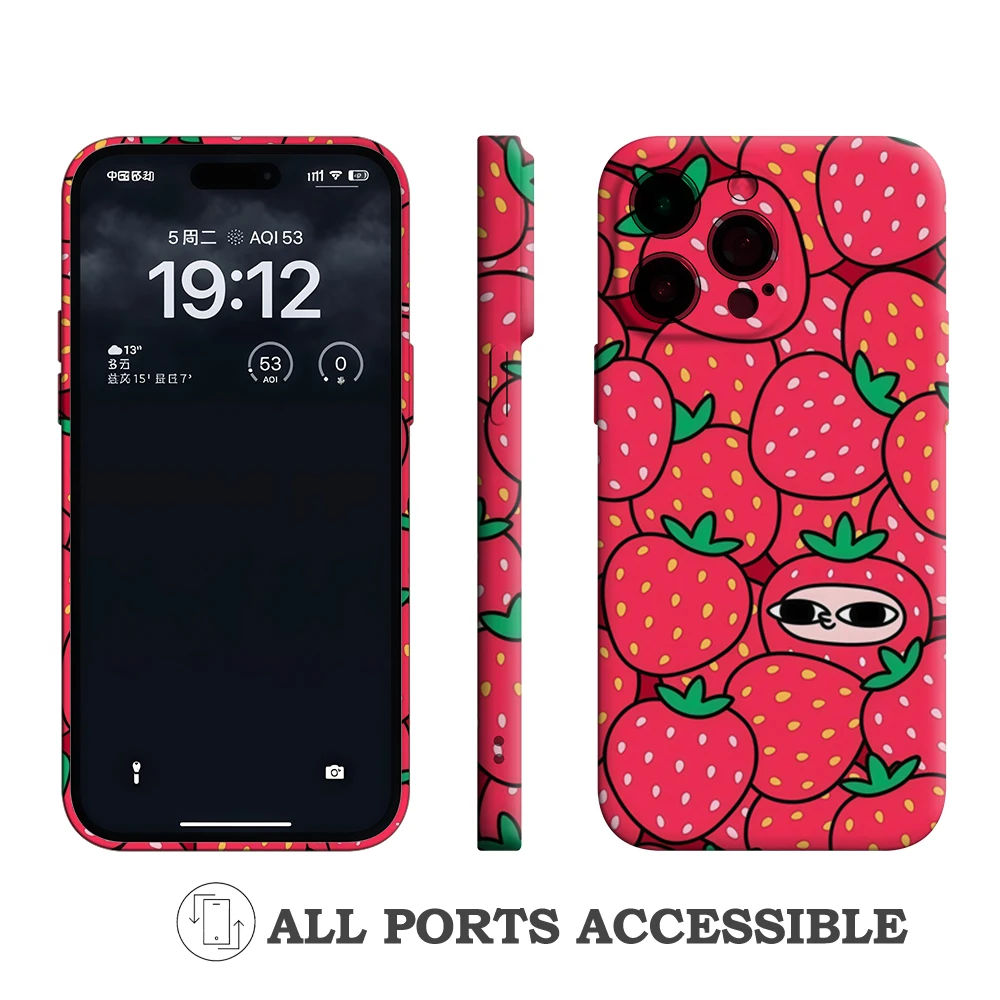 Patrón de estrella juguetona en rayas rosadas IPhone17 imprescindible funda de teléfono para IPhone 17 16 15 14 13 HD funda dura de una sola capa resistente