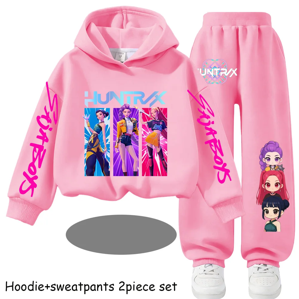 2026 Kp Op Hunte Rs Kawaii Pullover Sweatshirt Anime Trucksuit Cartoon Girls Boy Kids ClothesUnisex Sets Children Hoodies