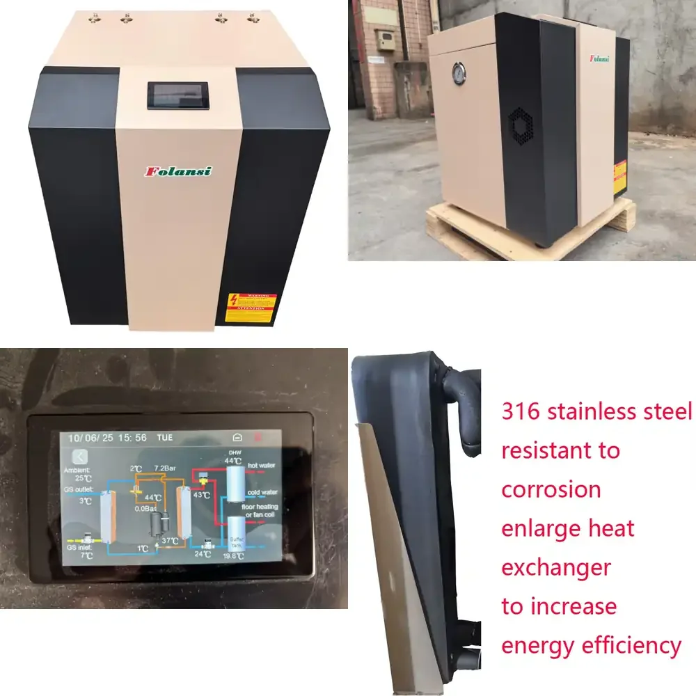 

Francie heating and cooling water heater low noise design FWD04 14KW Wifi geothermal heat pump variable frequency water heat