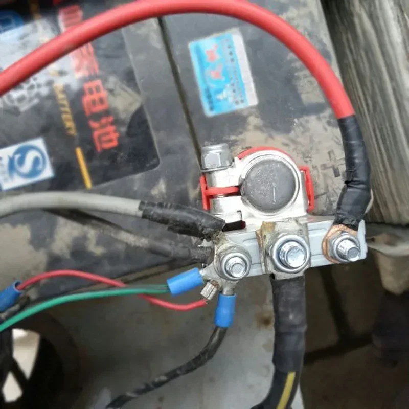 EAFC 1Pair 12V-24V Automotive Car Top Post Battery Terminals Wire Cable ClampTerminalConnectors with M6 M8 Screw Car Accessories