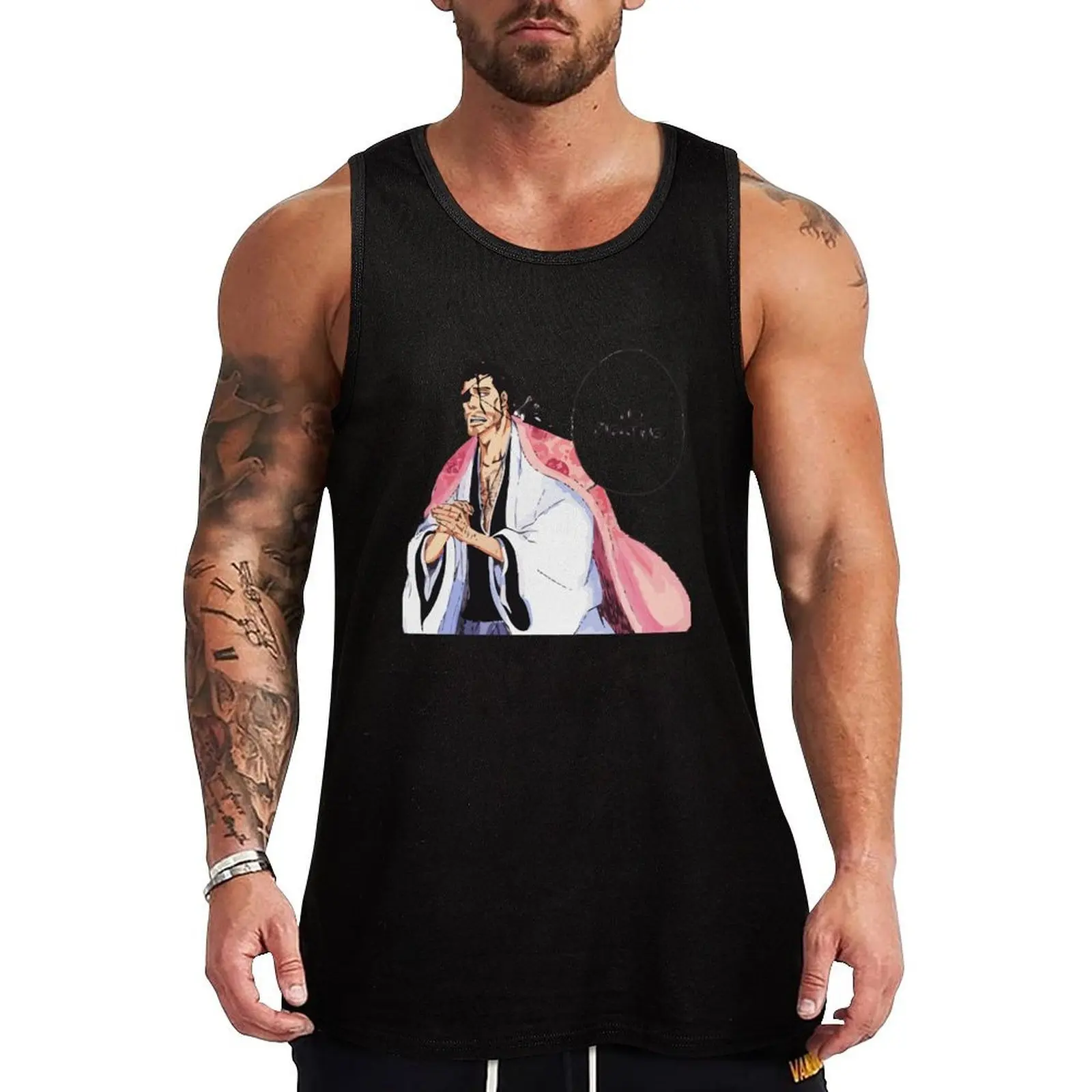 Kyoraku Shunsui Tank Top Soft Casual Tank Top Loose Sleeveless Everyday Shirt