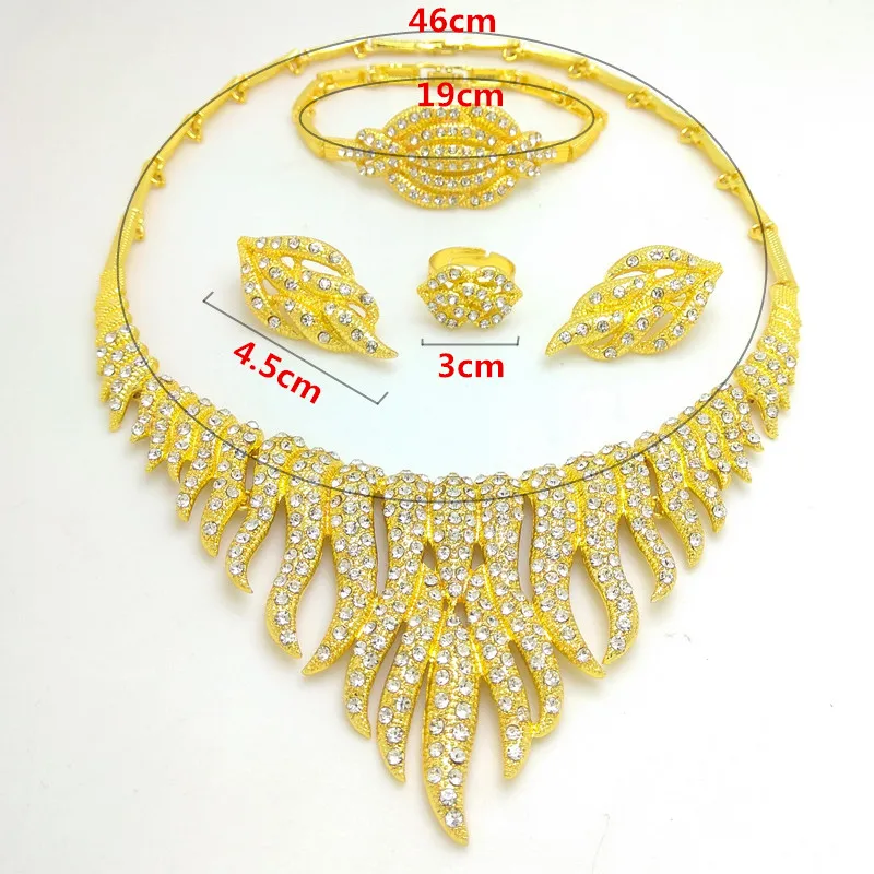 Kingdom Ma 2024 New Women Fashion Gold Color African Nigerian Beads Necklace Jewelry Set Wedding Bridesmaids Jewerly Sets