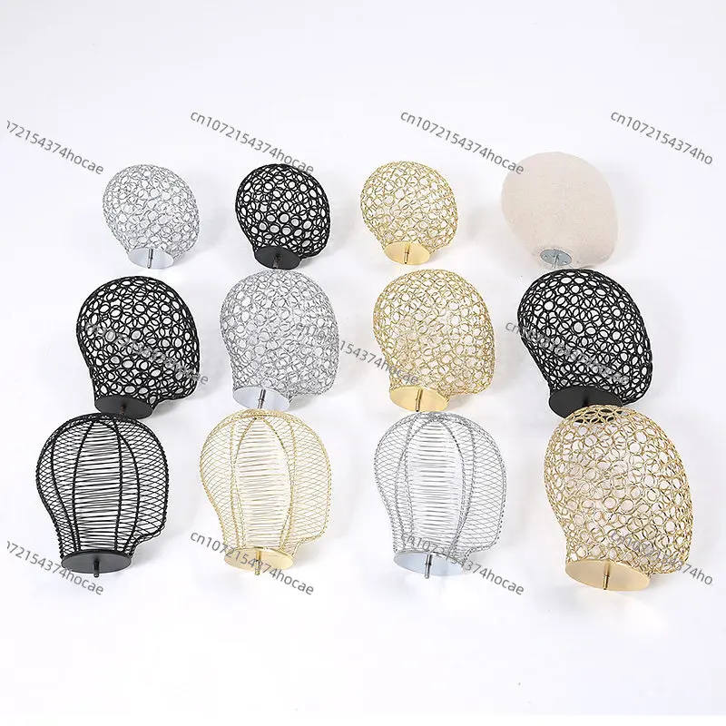 Half Body Model Props, Male and Female Hollow Wire Model Head Accessories Hat, Wig, Accessory Display Rack