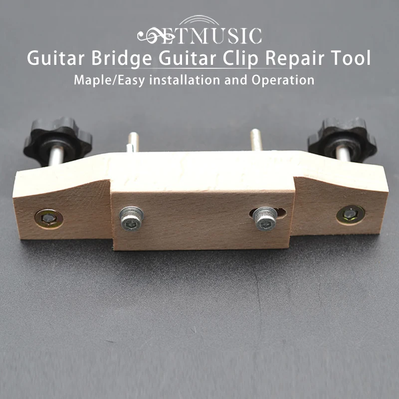 Maple Guitar Clamp Original Sound /Classical Tools Easy Installation And Operation Guitar Bridge Clip Repair Tool