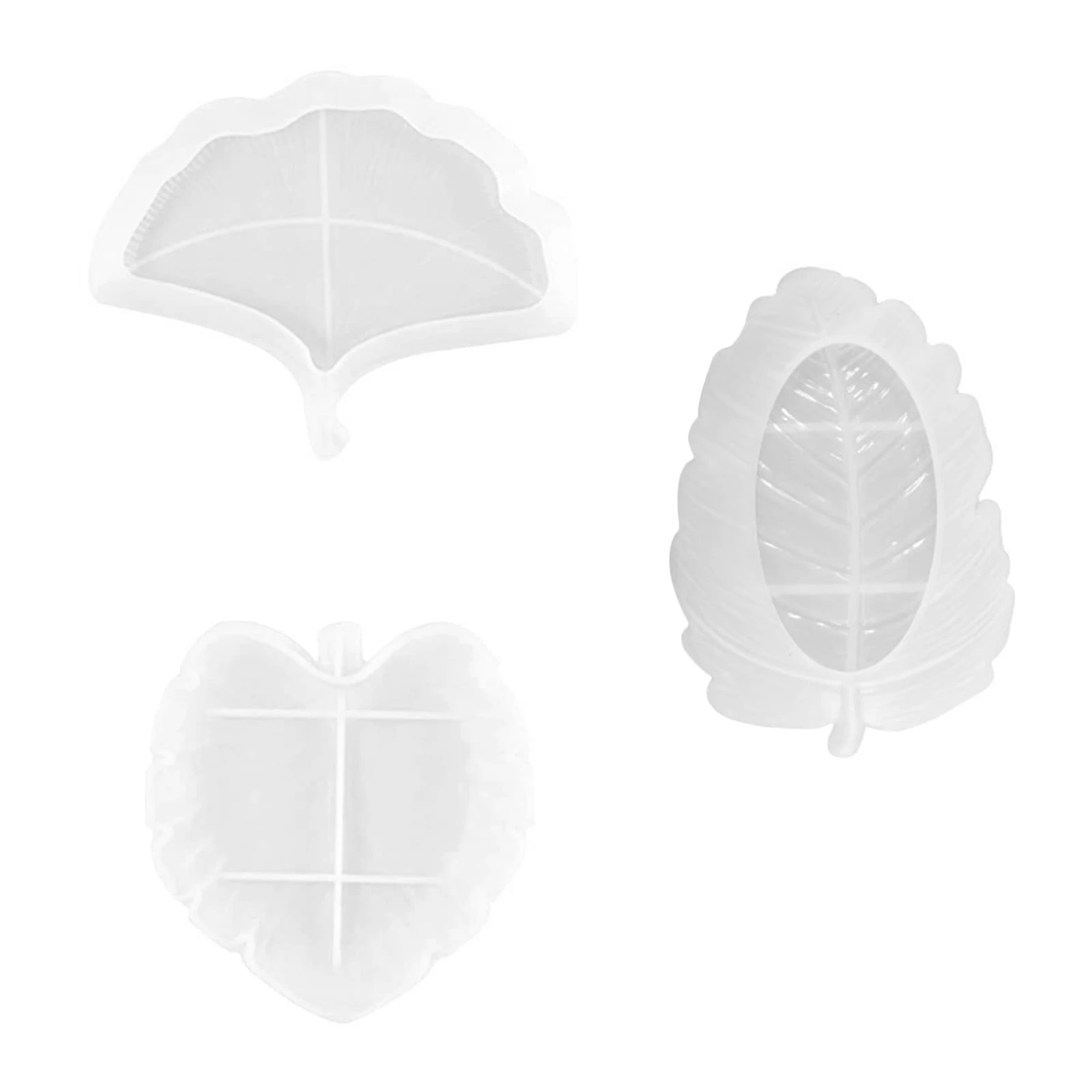 

Leaves Silicone Mould Tray Epoxy Resin Moulds Tray Leaf Shape Saucer Fruit Tray Silicone Mold