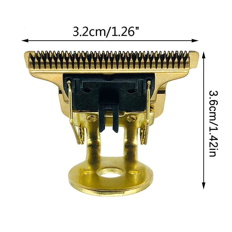 Cuchilla en forma de T para cortadora de pelo, cabezal de repuesto con soporte T9