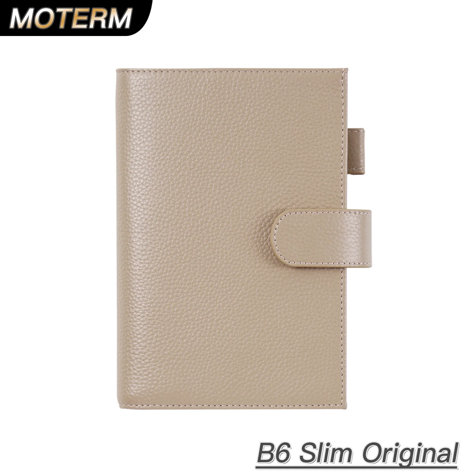 Moterm Original Series B6 Slim/ Min Cover for JIBUN TECHO Notebook Genuine Pebbled Grain Cowhide Planner Organizer Diary Journal