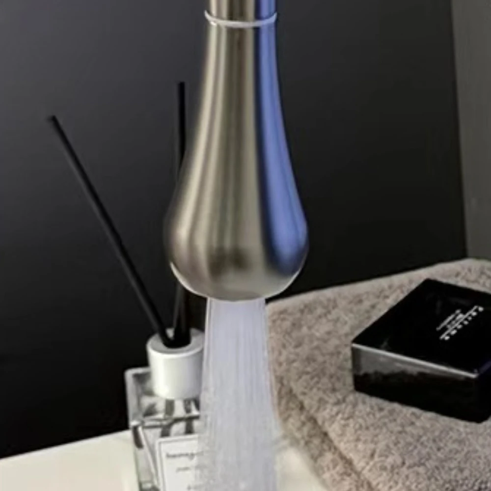 Смеситель для раковины в ванной комнате, смеситель из нержавеющей стали 304, холодная и горячая, две модели, керамический сердечник клапана с выходом воды