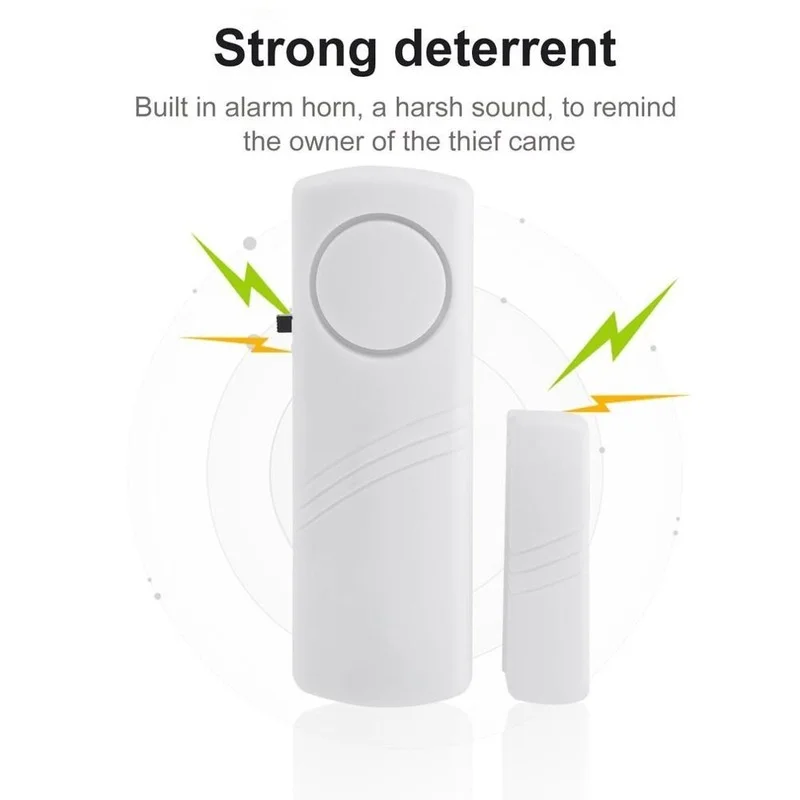 Anti-theft Alarm with Magnetic Sensor, Door and Window Wireless System Security Device, General Household Security