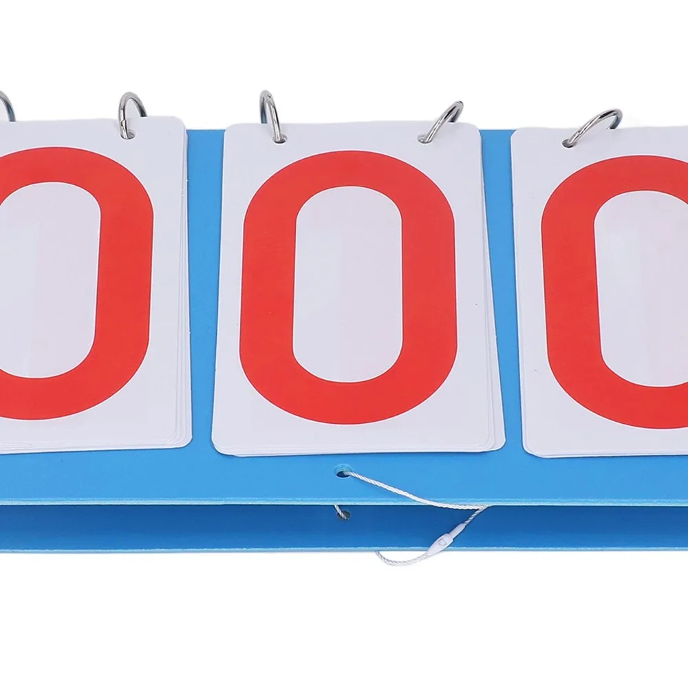 

Водонепроницаемое пластиковое перекидное табло для счета, 3-значный дисплей, синее, для баскетбольных игр