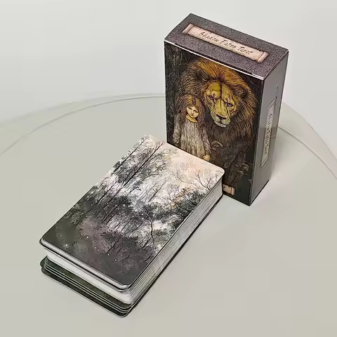 Shadow Fates Tarot Deck 10.3*6cm, 78 Pcs Dark Cards Steeped In Folklore, Myth, and The Wisdom of Shadow - Russian Language