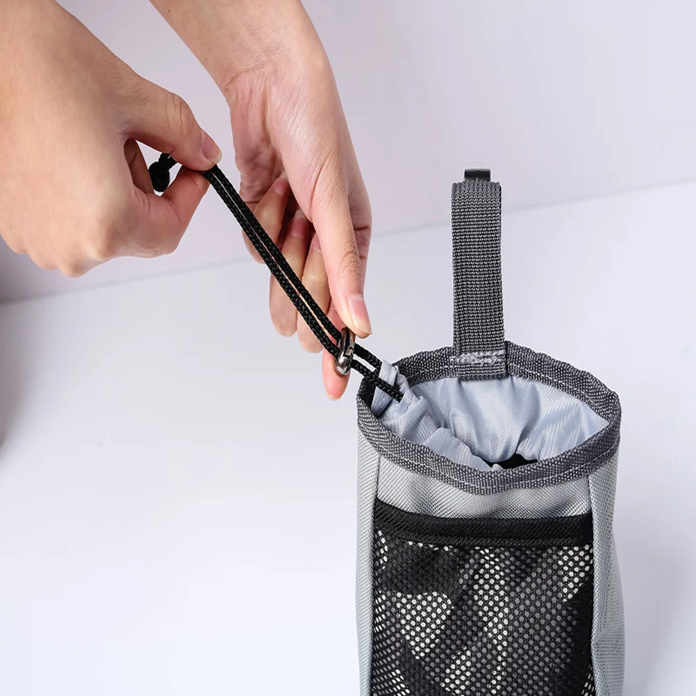 

Pet Dog Training Treat Bag Lightweight Waterproof Oxford Fabric Clip Drawstring Waist Snack Storage Holder Grey