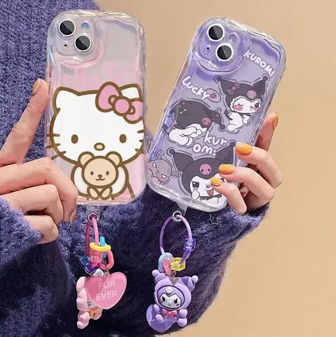 쿠로미 키티 체인 케이스 삼성 갤럭시 S25 울트라 S24 플러스 S24FE A55 A54 A53 A52 A15 A25 A24 A21S A14 A12 A10 A34 A32 A50 A02