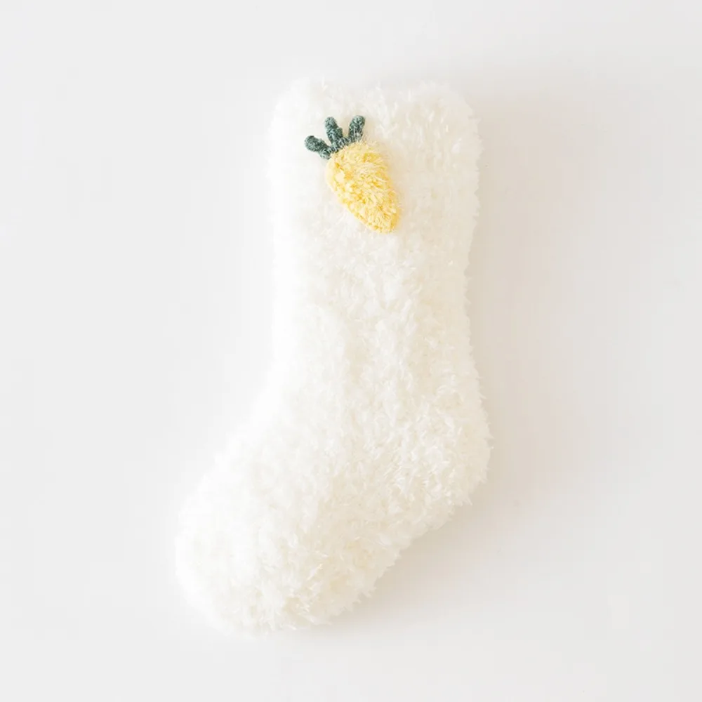 

New Coral Fleece Baby Socks Shoes Soft Warm Newborn Floor Socks Cartoon Toddler Shoes Winter
