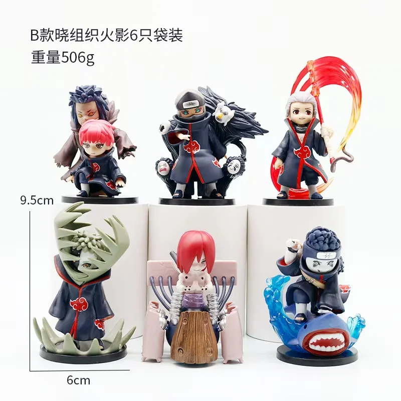 12 Stück Blindboxen mit Naruto Qibaodeng, Kampf mit Xiao, Stinktierfigur, schrillen Dekorationen, mysteriösen Geschenkboxen. – Detail 6