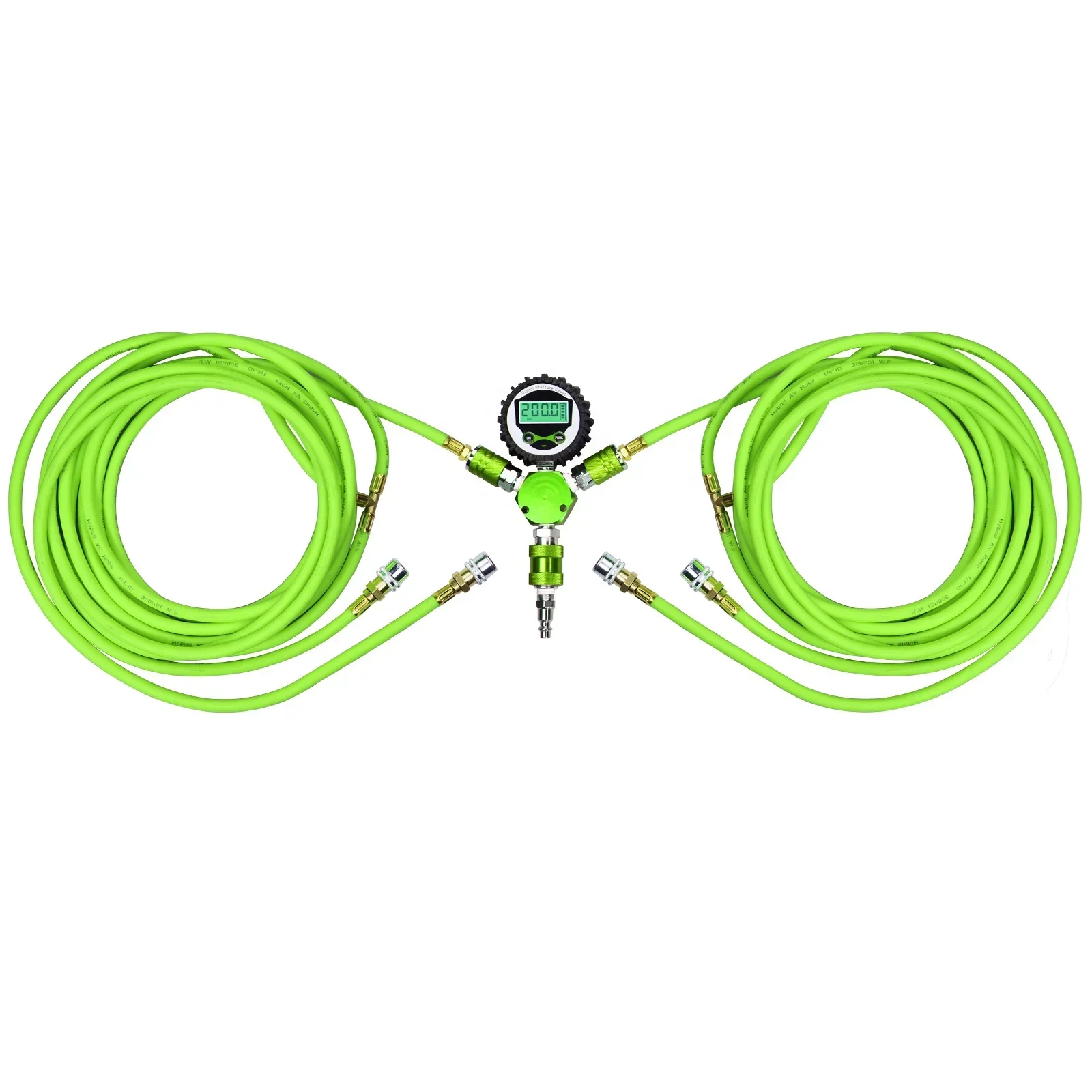 

Off-Road 4 Way Digital Tire Inflation Deflation System With Pressure Gauge Customize Hose and Air Chuck