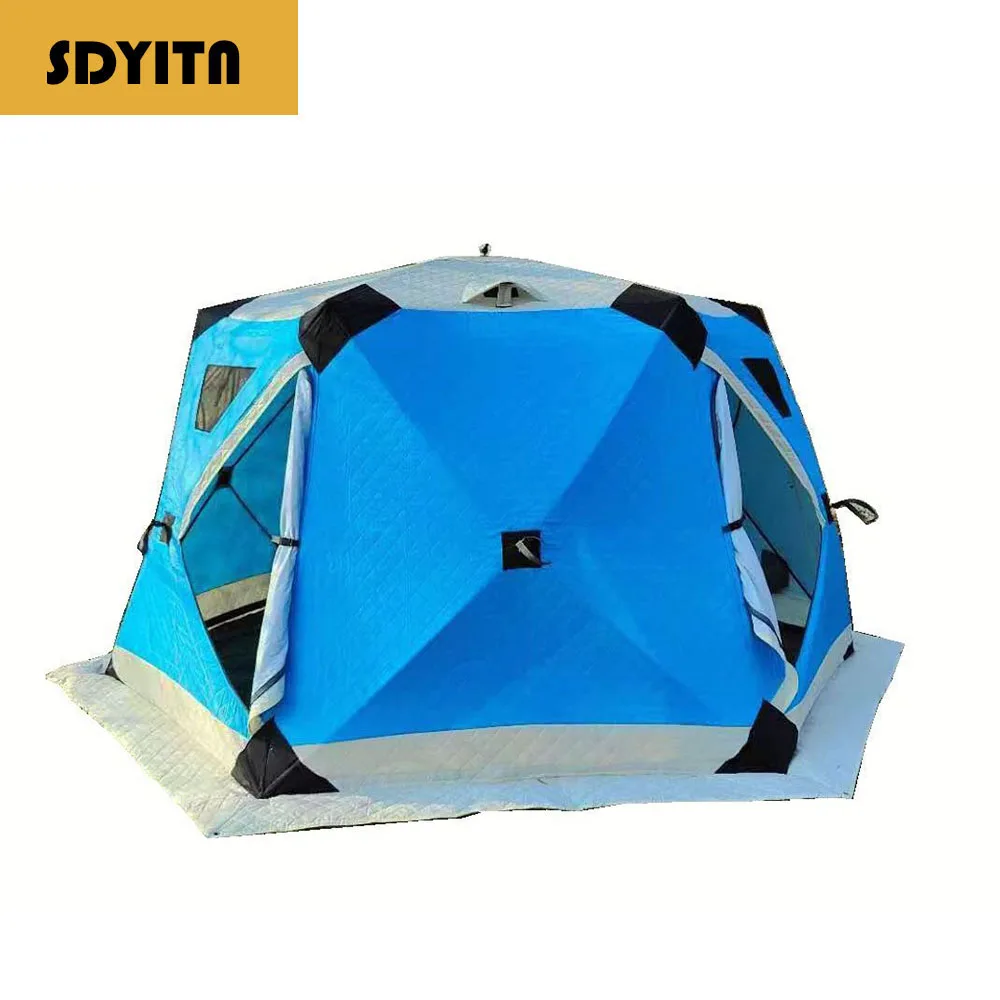 Hexagonal Tent Instant Setup Thickened Windproof Winter Fishing Camping Tent Ice Fishing Camping Tent