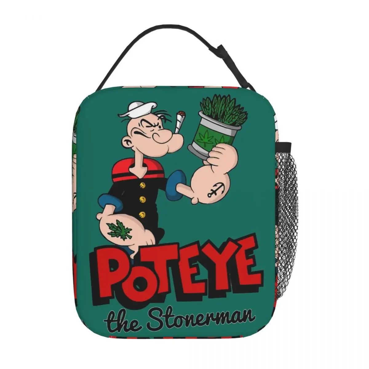 P-Popeyes Comics Insulated Lunch Bag Cooler Bag ReusableLunch Container Portable Tote Lunch Box Bento Pouch Work Travel