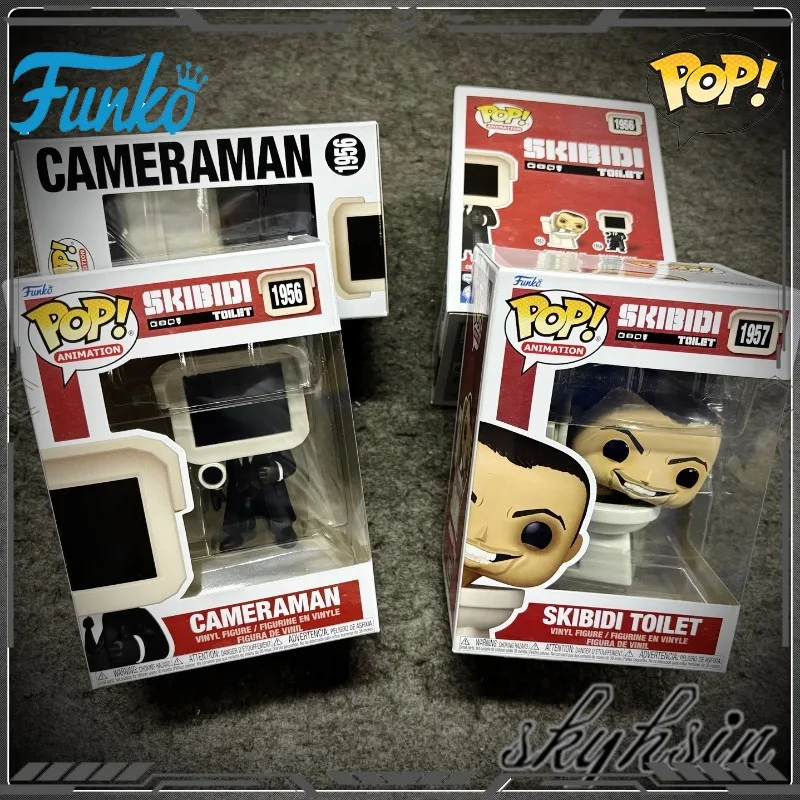 

Оригинальная аниме-фигурка Funko Pop Skibidi, фигурка оператора туалета Skibidi, игрушки для мальчиков и девочек, подарок, коллекционная модель
