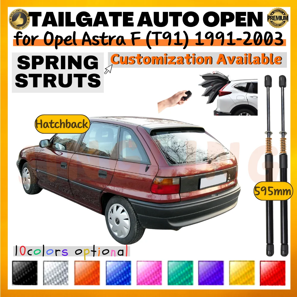 

Qty(2) Trunk Struts with Spring for Opel Astra F (T91) Hatchback 1991-2003 595MM Rear Tailgate Boot Lift Support Shock Absorbers