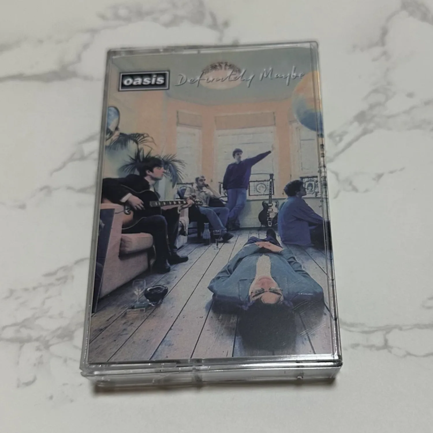 Casete de Oasis Definitely Maybe – Casete de audio del álbum Britpop Rock para reproducción de música en el coche y en casa, ideal para coleccionistas de música