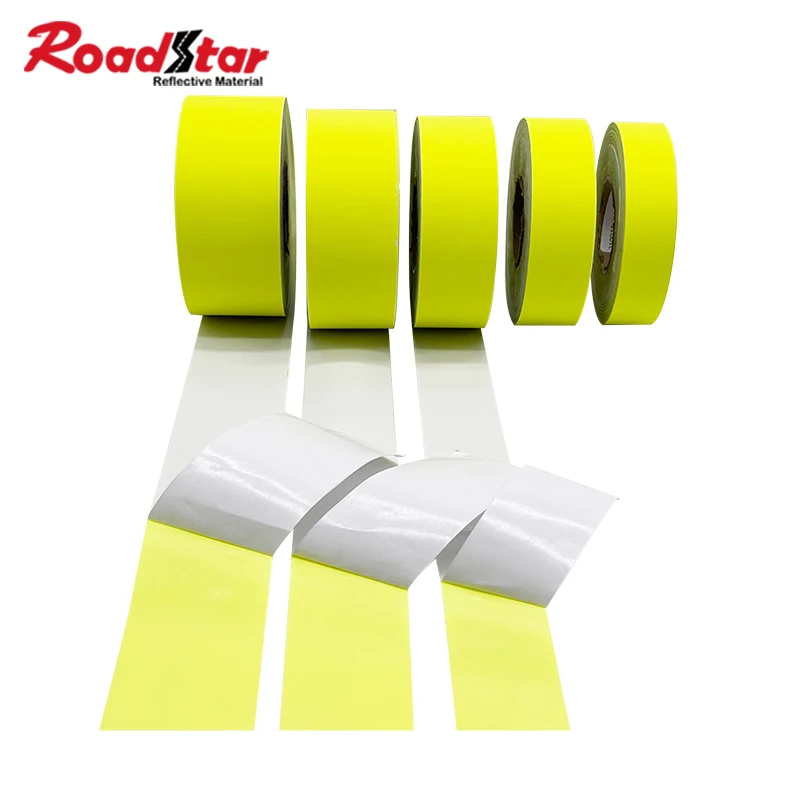 Roadstar Self-Adhesive Reflective Fabric Sticker for Car Sticker Road Safety Fluo.Yellow Reflector RS-800BJ